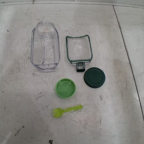 SALAD KIND POD TRAVEL CONTAINER WITH SIDE OPENING AND DRESSING CUP - GREEN image 3