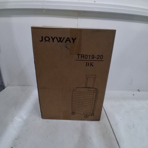 JOYWAY CARRY-ON LUGGAGE WITH METAL CORNER PROTECTORS, TSA LOCK, AND SPINNER WHEELS - 20" - BLACK (MODEL: TR019-20) image 6