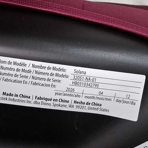 DIONO SOLANA NO LATCH BACKLESS BOOSTER SEAT - FOR CHILDREN 40-120 POUNDS & UP TO 63" TALL - PINK (MODEL: 32051-NA-01) image 2