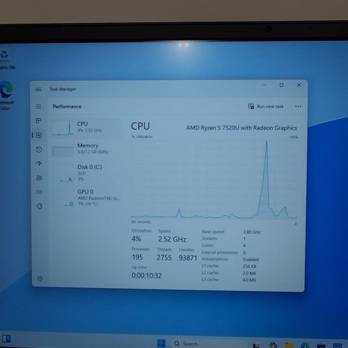 DELL INSPIRON 15 FHD LAPTOP 15.6" AMD RYZEN 5 7520U, 8GB RAM, 512GB SSD, WINDOWS 11 image 4