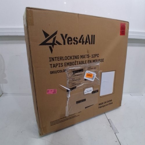 10PK YES4ALL INTERLOCKING EXERCISE FOAM MATS - 24" X 24" - DARK OAK WOOD (MODEL: P7EF) image 6