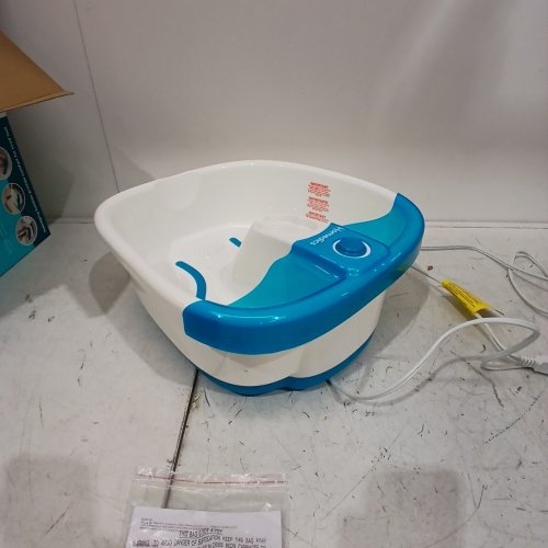 HOMEDICS BUBBLEMATE FOOTSPA WITH HEAT MAINTENANCE - 120 V 30W 60HZ - WHITE / BLUE (MODEL: FB-55A-1PK) image 5