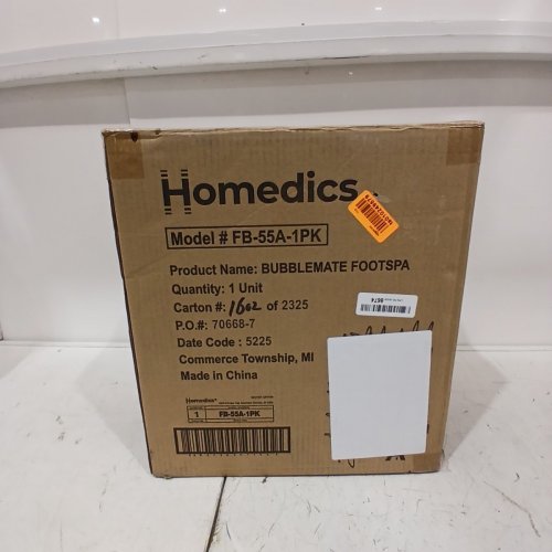 HOMEDICS BUBBLEMATE FOOTSPA WITH HEAT MAINTENANCE - 120 V 30W 60HZ - WHITE / BLUE (MODEL: FB-55A-1PK) image 7