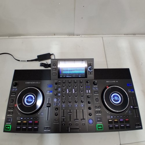 DENON DJ SC LIVE 4 STANDALONE DJ CONTROLLER WITH STEM SEPARATION ON 4-DECKS - BLACK image 9