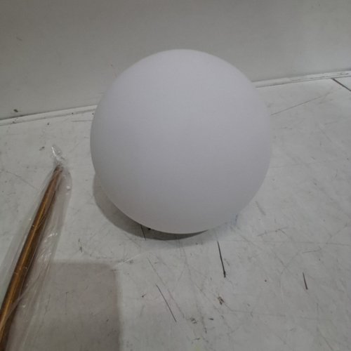 LOTREE MODERN BEDSIDE GLASS BALL WALL LIGHT FIXTURE - MILK WHITE / GOLD BRASS image 5