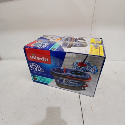 VILEDA EASYWRING RINSECLEAN SPIN MOP & BUCKET SYSTEM - GREY/BLUE image 4