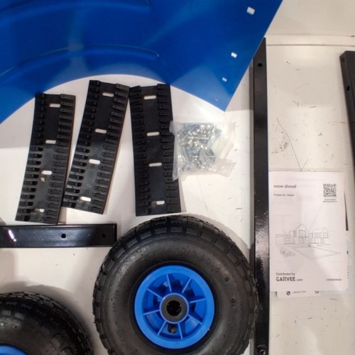 GARVEE UPGRADED SNOW SHOVEL WITH WHEELS - 29" - BLUE (MODEL: PPG_34690G88) image 5