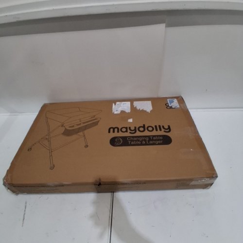 MAYDOLLY 3-IN-1 FOLDING DIAPER CHANGING TABLE CARE STATION WITH WHEELS - GREY (MODEL: N-221B) image 4