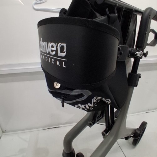 DRIVE MEDICAL AEROWALK ULTRA-LITE ROLLATOR FOLDABLE ROLLATOR WALKER - 350 LBS MAX - GREY (MODEL:10277GY) image 3