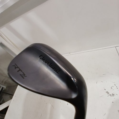 CLEVELAND RTX STEEL FULL FACE WEDGE WITH TRUE TEMPER DYNAMIC GOLD SHAFT - 56 LOFT, 12 FULL FACE, RIGHT HANDED - BLACK SATIN image 3