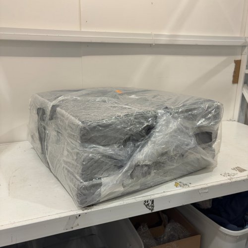 FOLDABLE MATTRESS TOPPER - SMALL TWIN / 25" X 75" X 4" - GREY image 5