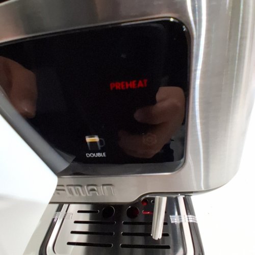 CHEFMAN CRAFTBREW 15-BAR PUMP DIGITAL ESPRESSO MAKER WITH STEAM WAND FOR LATTE & CAPPUCCINO - 1.5L - BLACK / SILVER (MODEL: RJ54-SS-15-D-AM) image 2