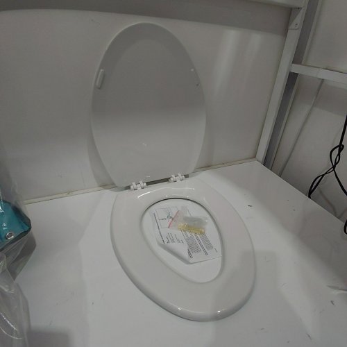 CENTOCO CENTOCORE MOLDED WOOD ELONGATED CLOSED FRONT TOILET SEAT WITH SAFETY CLOSE - WHITE (MODEL: DS900SC-001) image 2