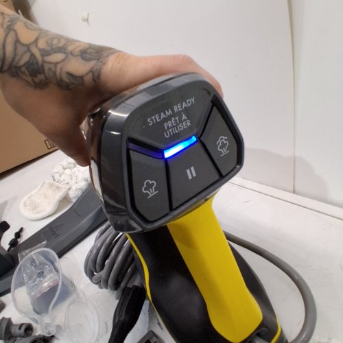 BISSELL 3-IN-1 POWERSTEAMER HEAVY DUTY STEAM MOP & HANDHELD CLEANER - GREY/YELLOW (MODEL: 2685B) image 2