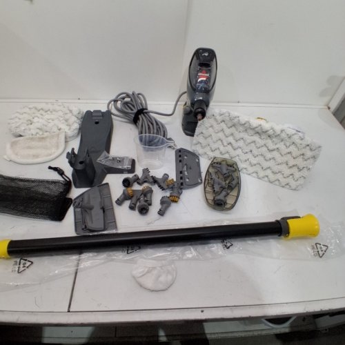 BISSELL 3-IN-1 POWERSTEAMER HEAVY DUTY STEAM MOP & HANDHELD CLEANER - GREY/YELLOW (MODEL: 2685B) image 7