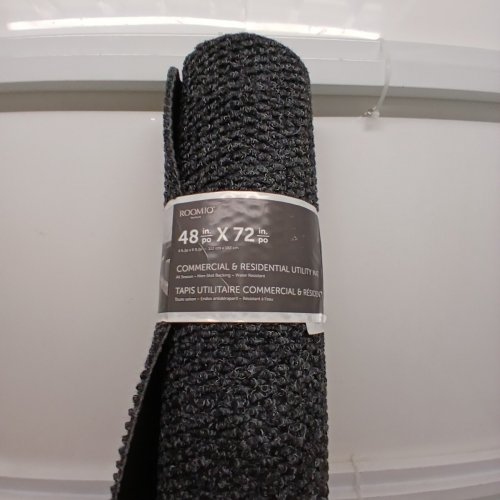 ROOM10 COMMERCIAL & RESIDENTIAL UTILITY MAT CARPET RUG - 48" X 72" - BLACK image 3