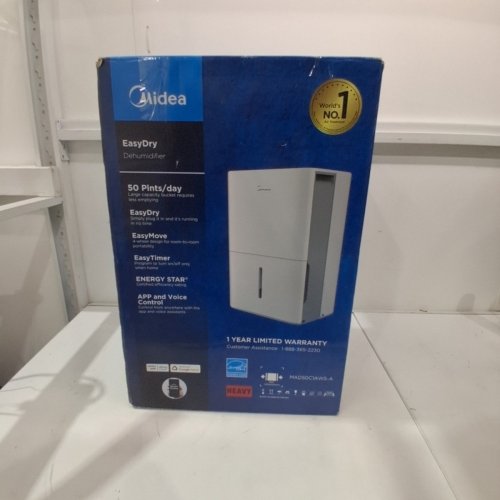 MIDEA EASYDRY DEHUMIDIFIER - 50 PINTS/DAY; 115 V; 8.5A - WHITE (MODEL: MAD50C1AWS-A) image 5