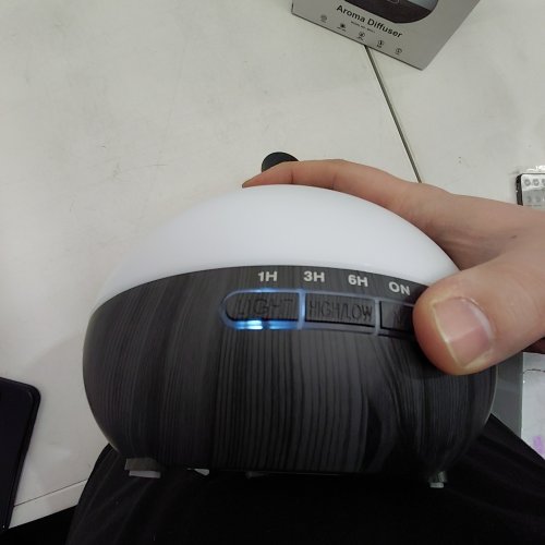 COMPACT AROMATHERAPY DIFFUSER WITH REMOTE - DEEP WOOD GRAIN (MODEL: WPD1) image 2