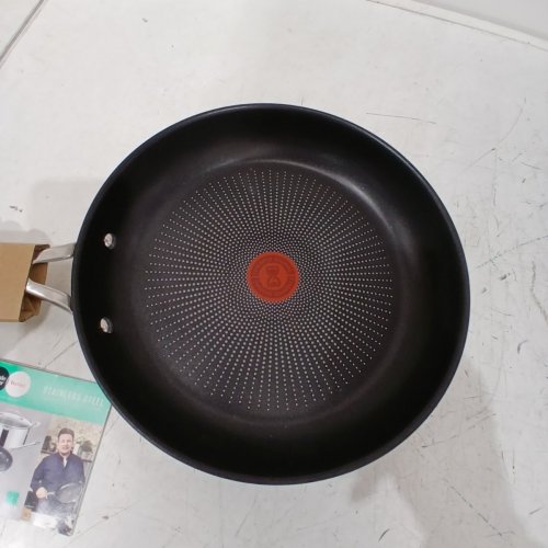TEFAL JAMIE OLIVER BRUSHED STAINLESS STEEL NON STICK INDUCTION READY FRYING PAN - 11" image 3
