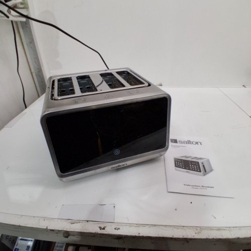 SALTON 4 SLICE TOUCHSCREEN TOASTER - 1800W - SILVER (MODEL1992872 / ET2179) image 3