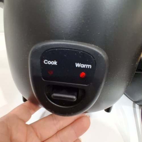 CHEFMAN NONSTICK RICE COOKER WITH AUTOMATIC KEEP WARM - 16 CUP - BLACK (MODEL: RJ34-16C-M) image 2