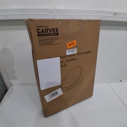 GARVEE ELONGATED SOFT CLOSE EASY CLEAN PLASTIC TOILET SEAT - 19" - WHITE - (MODEL: PHO_11GXK800) image 4