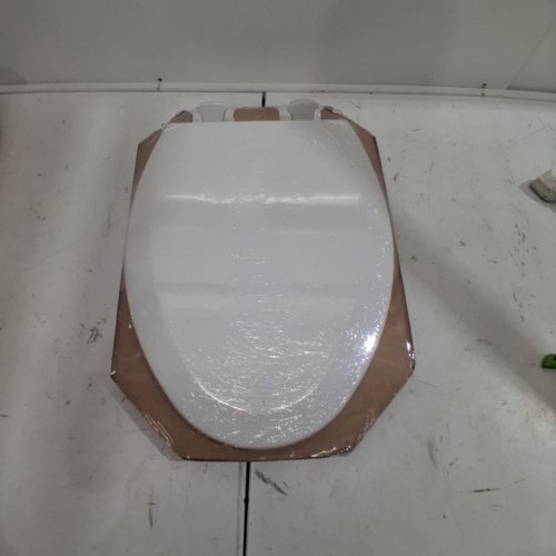 BEMIS LIFT-OFF ELONGATED ENAMELED WOOD TOILET SEAT - COTTON WHITE (MODEL: 1500EC 000) image 2
