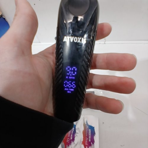 ATVOXIS MEN'S HAIR & BEARD 3-SPEED TRIMMER - BLACK (MODEL: AT-011) image 2