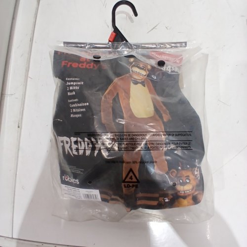 2PC BOYS RUBIES FIVE NIGHTS AT FREDDY'S "FREDDY" COSTUME WITH JUMPSUIT AND MASK - SMALL (4-6) - BROWN (STYLE: 640330) image 2