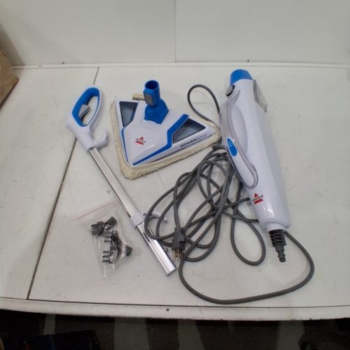 BISSELL POWEREDGE 2-IN-1 MULTI-SURFACE STEAM MOP & HANDHELD CLEANER - WHITE/BLUE (MODEL: 2078C) image 3