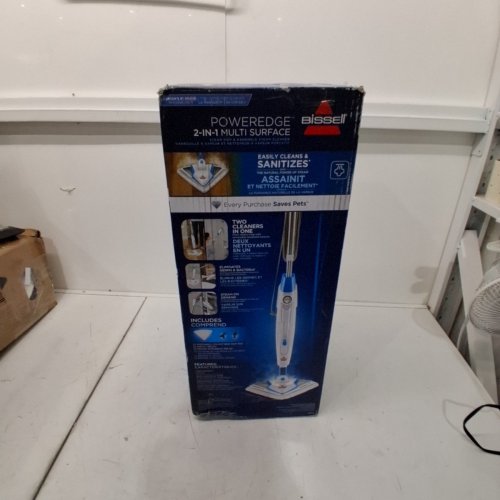 BISSELL POWEREDGE 2-IN-1 MULTI-SURFACE STEAM MOP & HANDHELD CLEANER - WHITE/BLUE (MODEL: 2078C) image 5