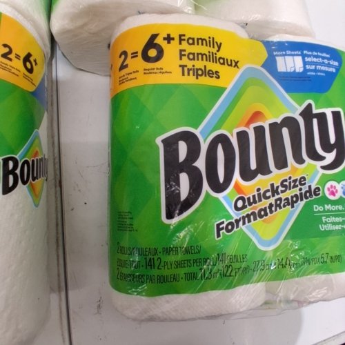 8PK BOUNTY PAPER TOWELS QUICK SIZE FAMILY TRIPLE ROLLS - 141 2-PLY SHEETS PER ROLL - WHITE image 3