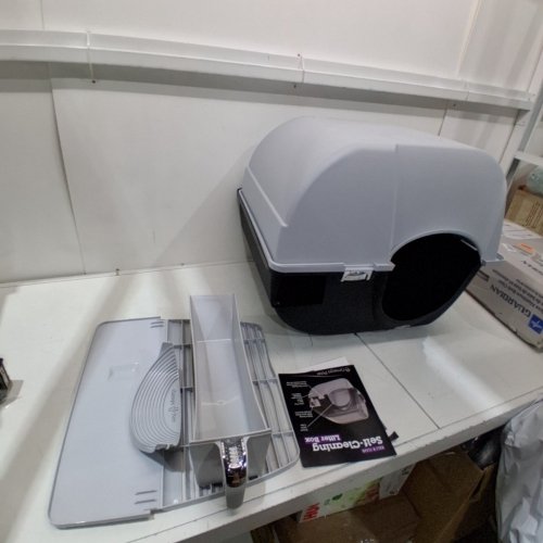 OMEGA PAW ROLL'N CLEAN SELF CLEANING CAT LITTER BOX - MIDNIGHT BLACK image 2