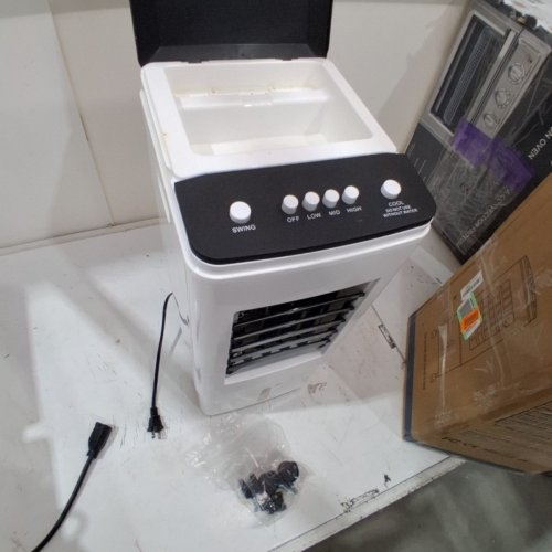 PORTABLE 3-SPEED EVAPORATIVE AIR COOLER- 6L - WHITE/BLACK (MODEL: BW-102) image 3