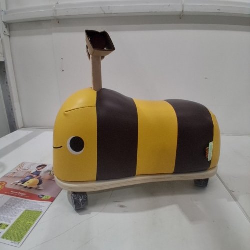 KID'S B. TOYS BOOM BUGGY RIDE ON FOR TODDLERS - HANDLE & 4 SMOOTH WHEELS – PUSH & ROLL BEE - 12.75'' X 17.5'' - YELLOW (MODEL: BX2137C1Z) image 3