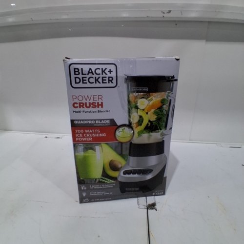 BLACK+DECKER POWERCRUSH MULTI-FUNCTION BLENDER WITH QUADPRO BLADE AND ICE CRUSHING - BLACK/SILVER (MODEL: BL1200) image 5