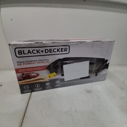 BLACK + DECKER FAMILY SIZE ELECTRIC GRIDDLE WITH REMOVABLE TRAY - 10'' X 18" - BLACK (MODEL: GD1810BC) image 5