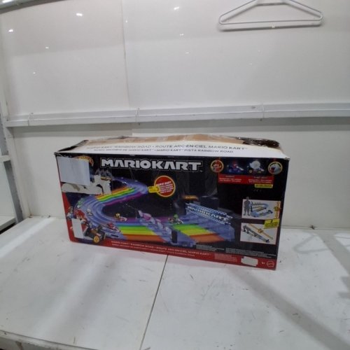 HOT WHEELS MARIO KART RAINBOW ROAD RACEWAY WITH LIGHTS & SOUNDS- MULTICOLOR image 5