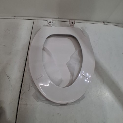 CENTOCO HEAVY DUTY MOLDED PLATIC ELONGATED TOILET SEAT - WHITE (MODEL: DS1600-001) image 2