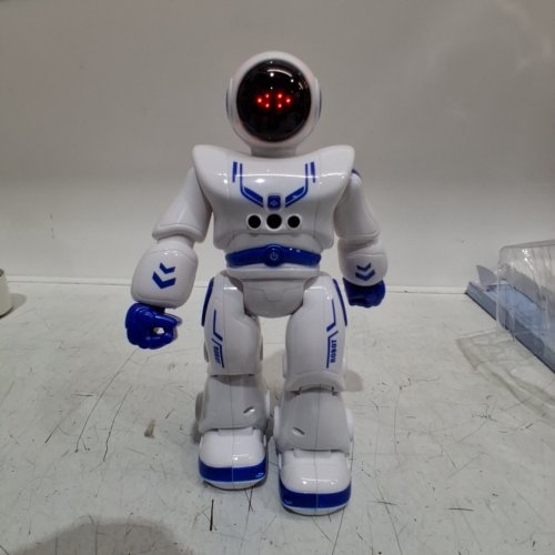 AXGEAR RC SMART ROBOT WITH INFRARED REMOTE CONTROL - TALKING DANCING SINGING ROBOT - WHITE / BLUE (MODEL#822) image 2