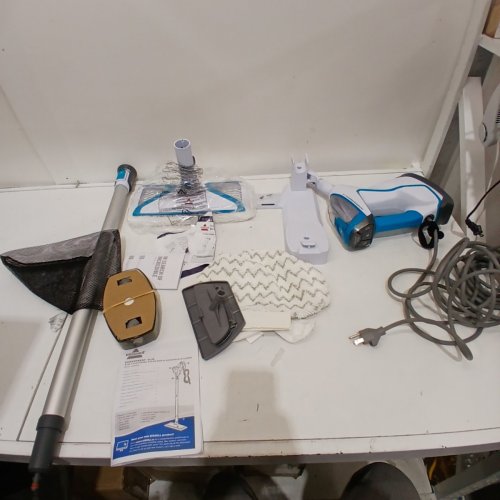 BISSELL 3-IN-1 POWERFRESH SLIM STEAM MOP CLEANER WITH ACCESSORIES TOOLS - BLUE/WHITE - (MODEL: 2075B) image 3