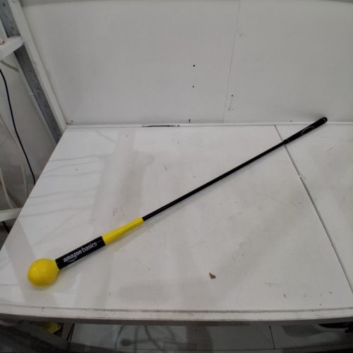AMAZON BASICS GOLF SWING TRAINER - 48" - BLACK/YELLOW image 2