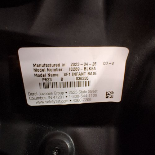 SAFETY 1ST ONBOARD 35 LT NFANT CAR SEAT BASE - BLACK (MODEL: IC289BLKEA) image 2