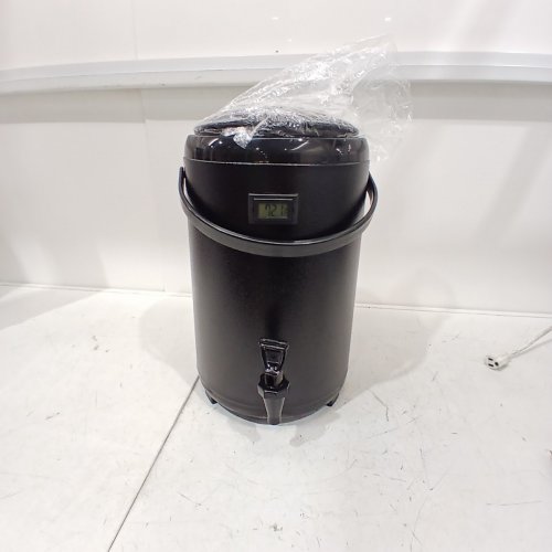 INSULATED ROUNDNESS BEVERAGE JUG COOLER WITH TEMPERATURE GAUGE, FOLDABLE LEGS AND HANDLE - 12 LITRES CAP - BLACK (MODEL: WNS-D4B) image 3