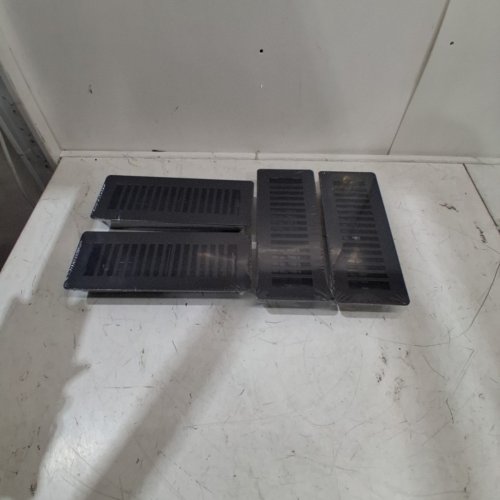 4PK MANOR HOUSE STEEL FLOOR REGISTER - 11.5" X 4.5" - BLACK (ITEM: MH2031) image 2