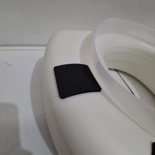 HEALTHSMART PORTABLE ELEVATED ROUND TOILET SEAT RISER WITH SLIP RESISTANT PADS - 5" RAISED - WHITE (MODEL: 522-1508-1901) image 3