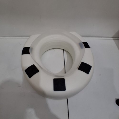 HEALTHSMART PORTABLE ELEVATED ROUND TOILET SEAT RISER WITH SLIP RESISTANT PADS - 5" RAISED - WHITE (MODEL: 522-1508-1901) image 4