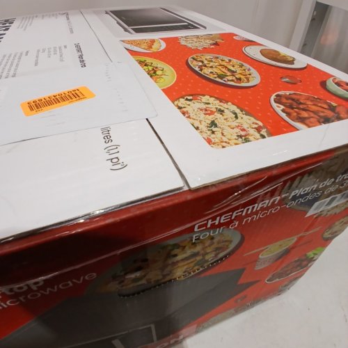 CHEFMAN 10 POWER LEVELS ECO MODE CHILD SAFETY LOCK COUNTERTOP MICROWAVE - 1000W - 1.1 CU.FT - STAINLESS STEEL - (MODEL:RJ55-SS-11-CK-CA) image 3