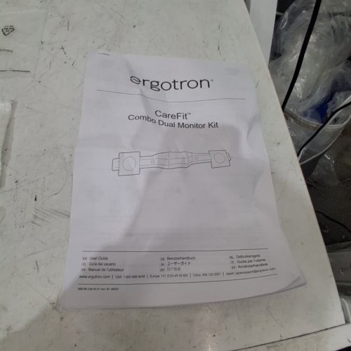 ERGOTRON CAREFIT COMBO DUAL MONITOR KIT - WHITE (MODEL: 98-650-251) image 2