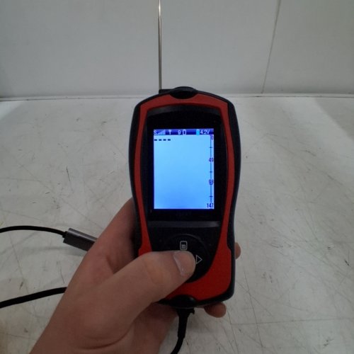 LUCKY PORTABLE HANDHELD FISH FINDER SONAR, CASTABLE WITH LCD DISPLAY - 147FT MAX - RED/BLACK (MODEL: 1108CP) image 2